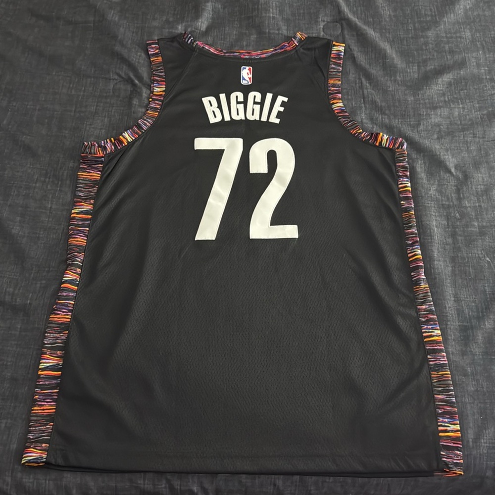 Brooklyn Nets #72 Biggie Smalls Home NBA special edition Nike Jersey